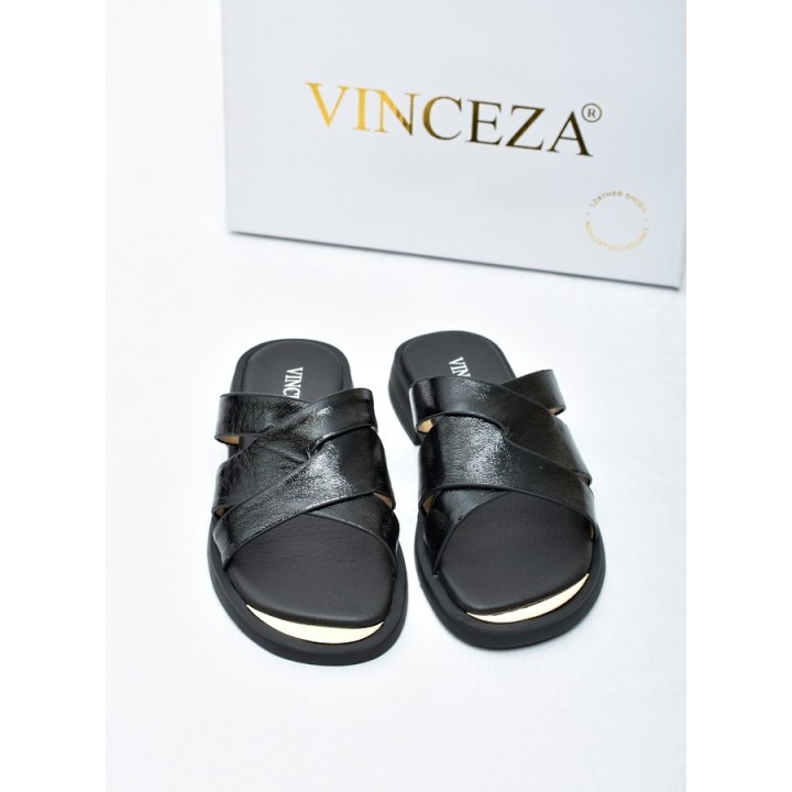 Klapki damskie Vinceza 86433 Czarne