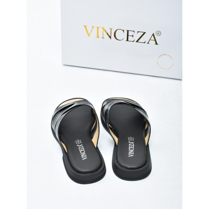 Klapki damskie Vinceza 86433 Czarne