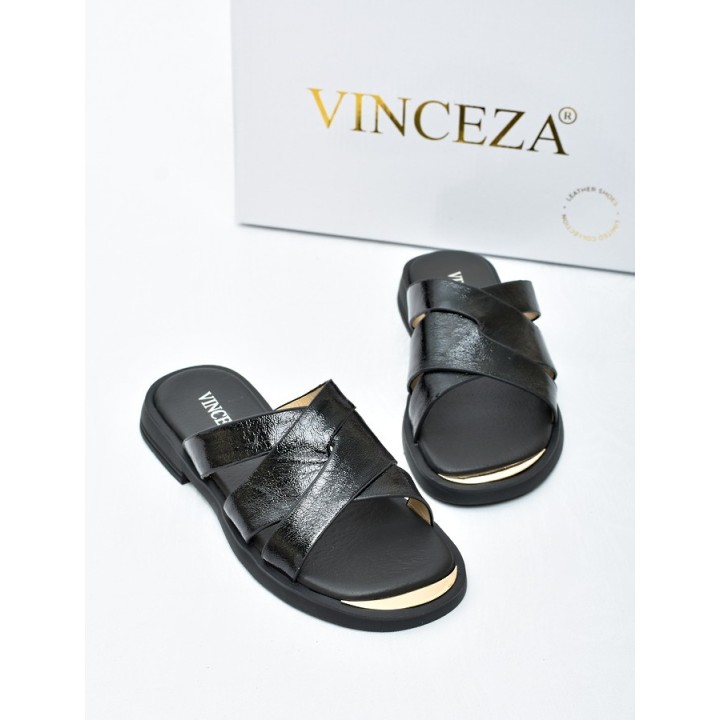 Klapki damskie Vinceza 86433 Czarne