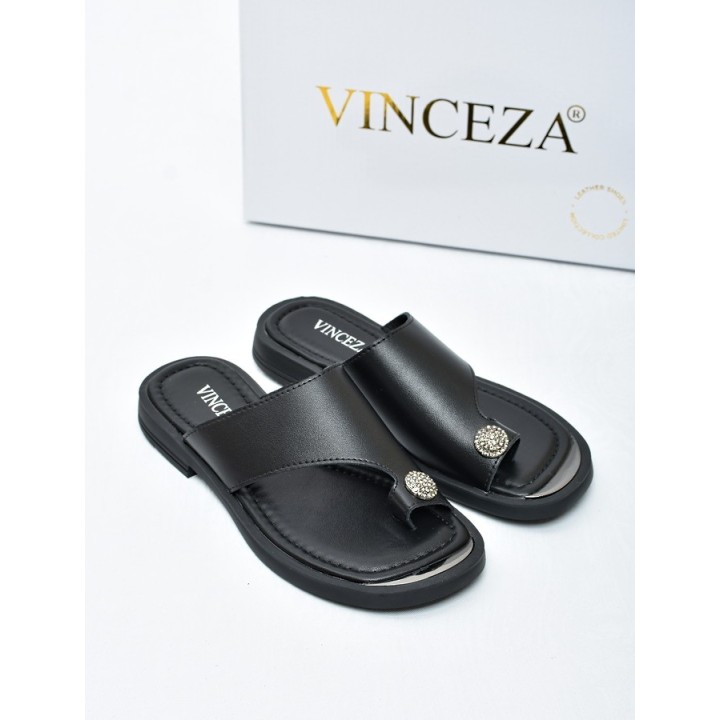 Japonki damskie Vinceza 62307 Czarne