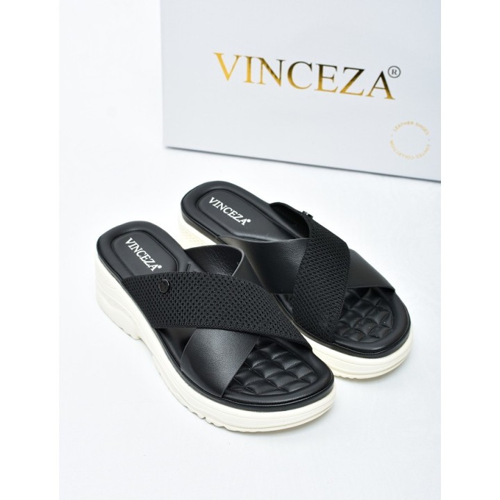 Klapki damskie Vinceza 92101 Czarne