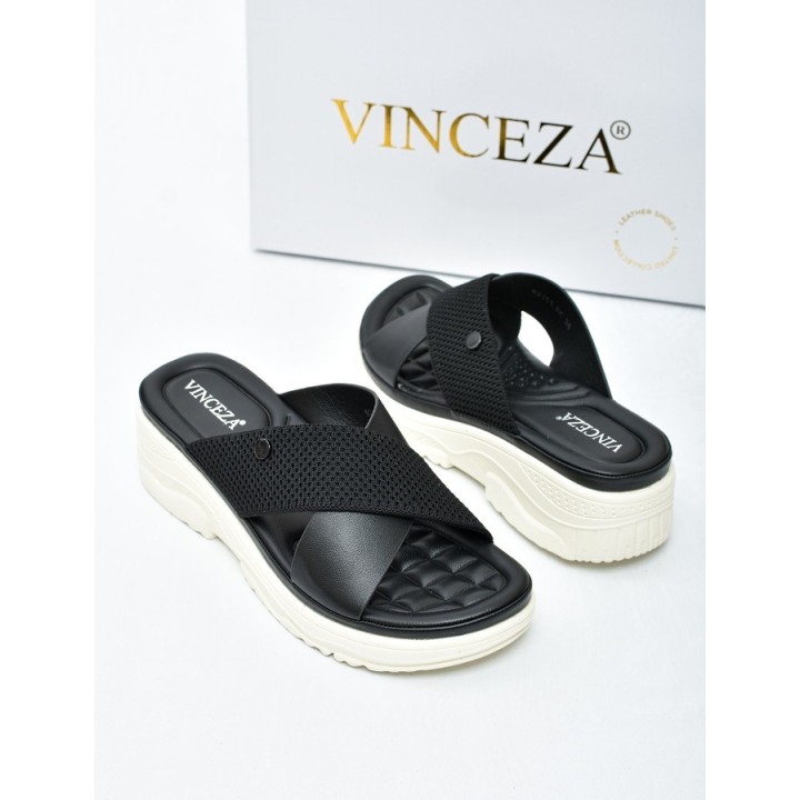 Klapki damskie Vinceza 92101 Czarne