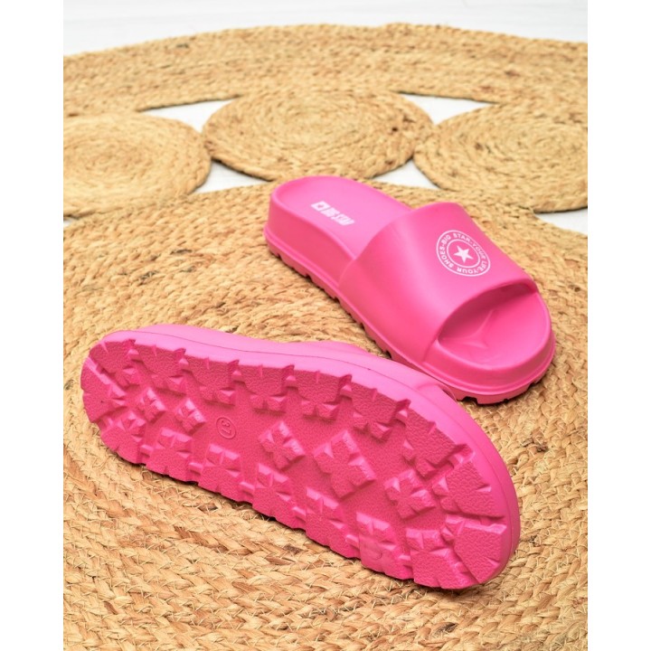 Klapki basenowe Big Star TT274A048 Fuksja
