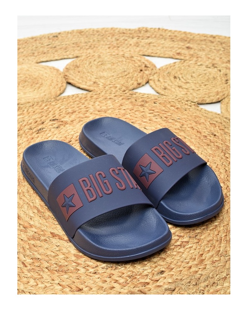 Klapki męskie basenowe Big Star SS174361 Granat