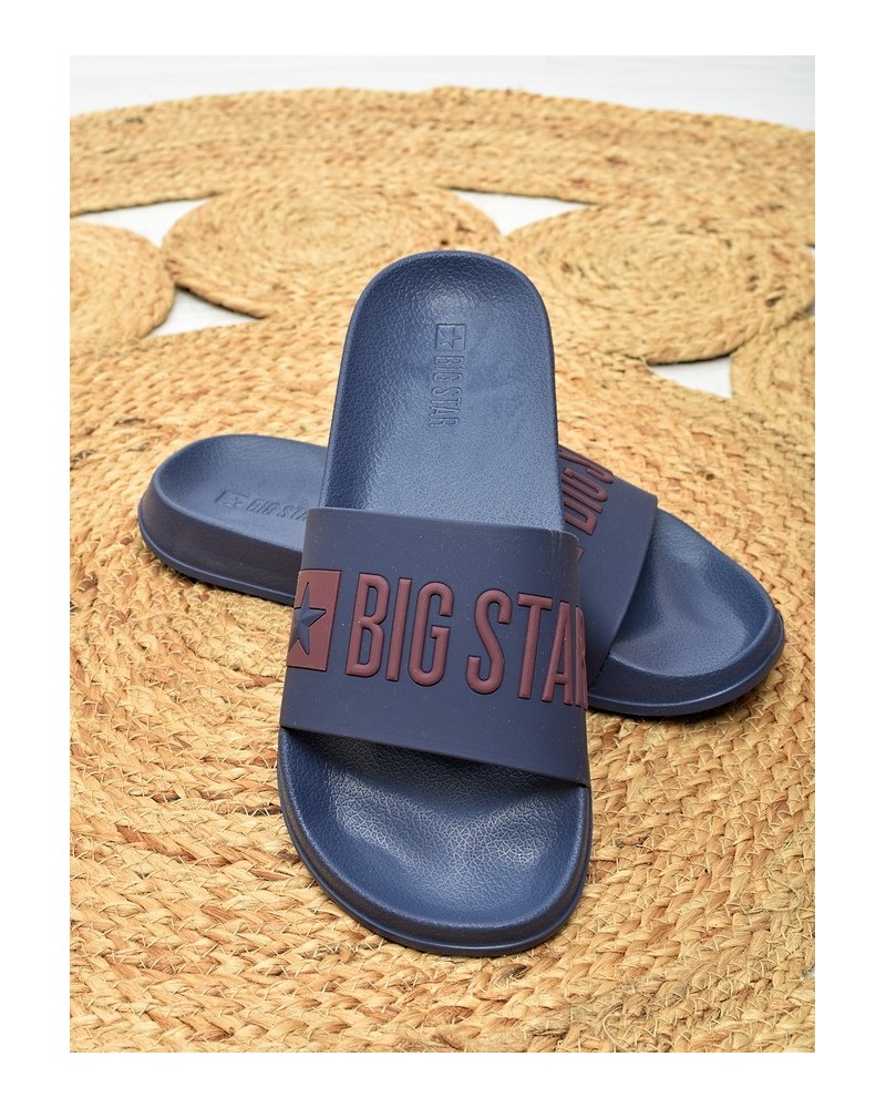 Klapki męskie basenowe Big Star SS174361 Granat