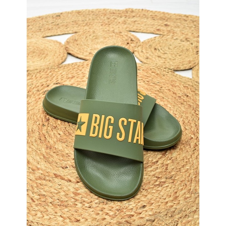 Klapki męskie basenowe Big Star SS174360 Zielone