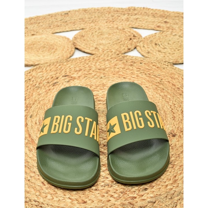 Klapki męskie basenowe Big Star SS174360 Zielone