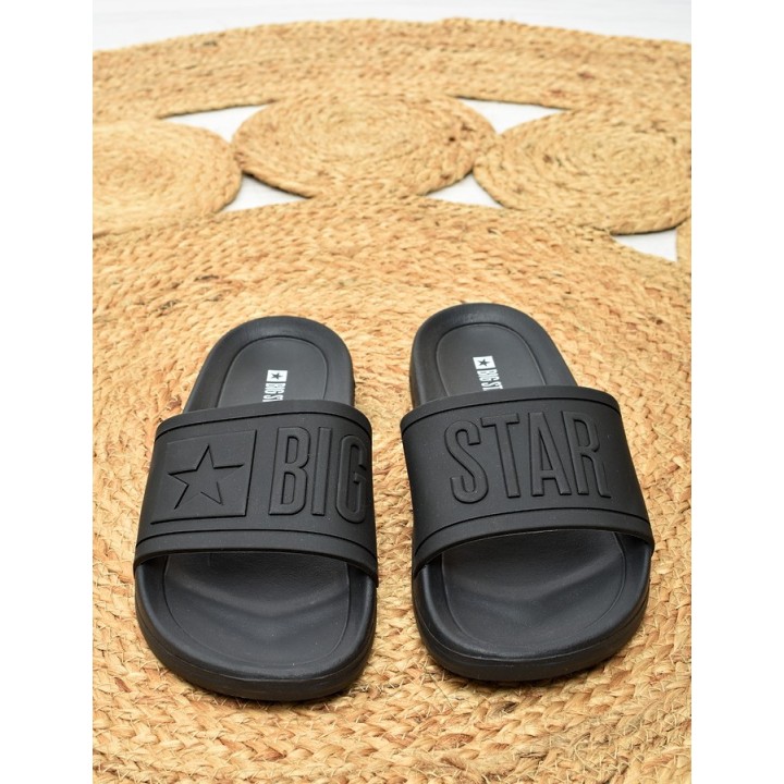 Klapki męskie basenowe Big Star DD174690 Czarne