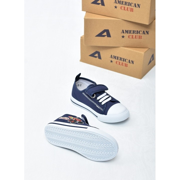 Trampki dziecięce American TEN182 Granat