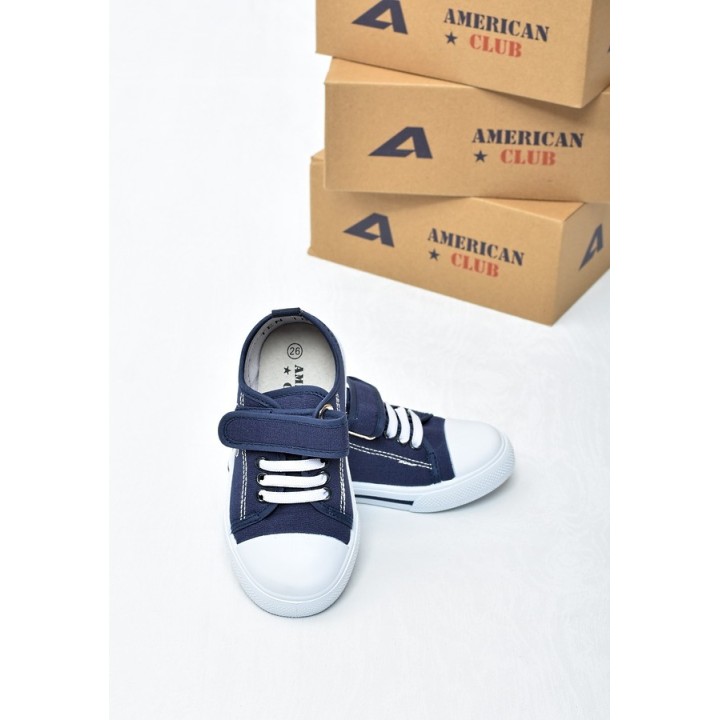 Trampki dziecięce American TEN182 Granat