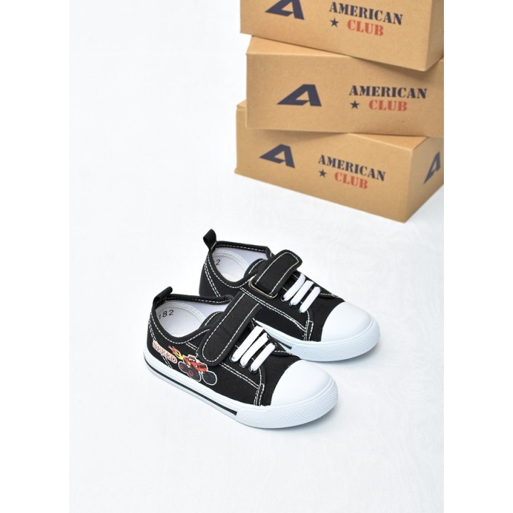 Trampki dziecięce American TEN182 Czarne