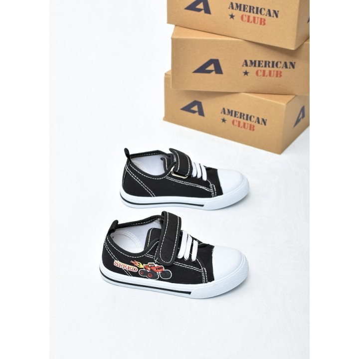 Trampki dziecięce American TEN182 Czarne