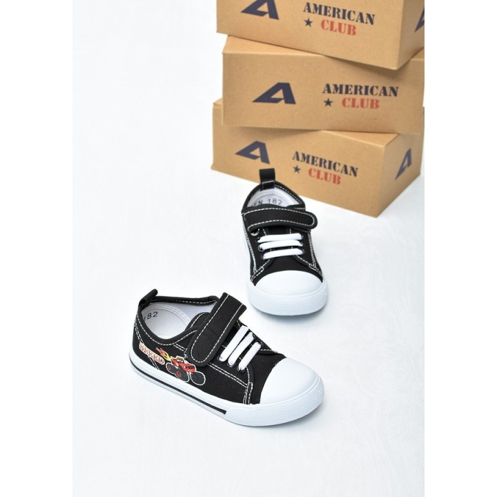 Trampki dziecięce American TEN182 Czarne