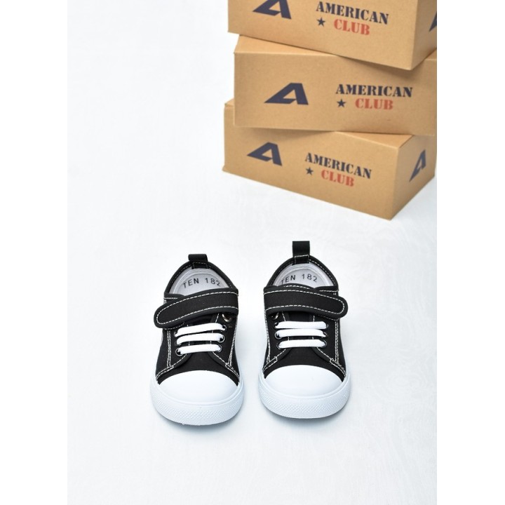 Trampki dziecięce American TEN182 Czarne