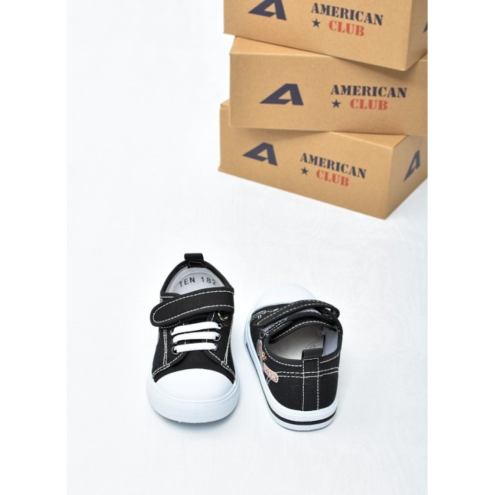 Trampki dziecięce American TEN182 Czarne