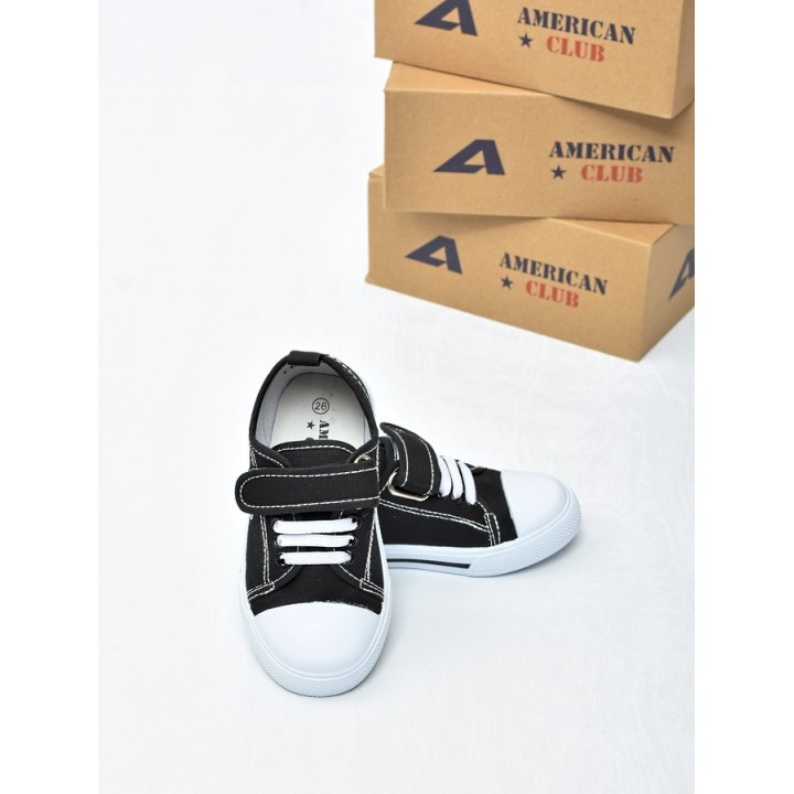 Trampki dziecięce American TEN182 Czarne