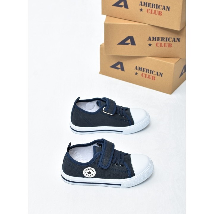 Trampki dziecięce American TEN176 Granat
