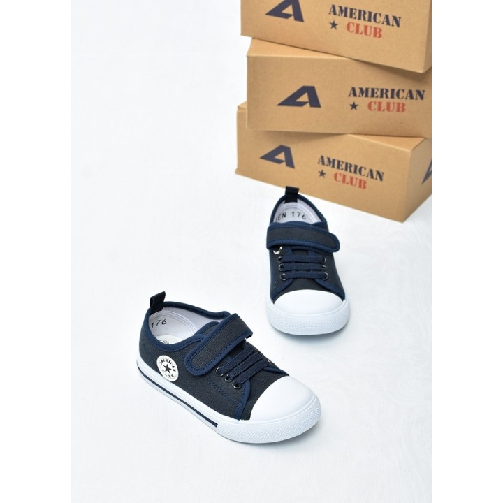 Trampki dziecięce American TEN176 Granat