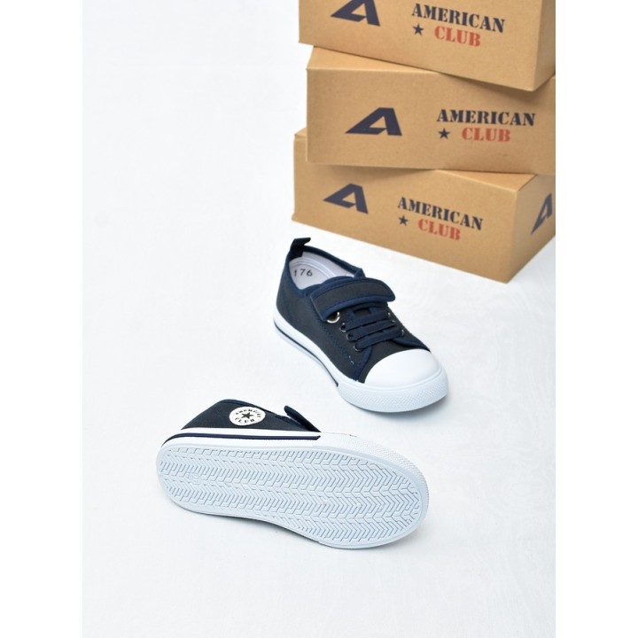 Trampki dziecięce American TEN176 Granat