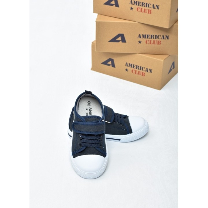 Trampki dziecięce American TEN176 Granat