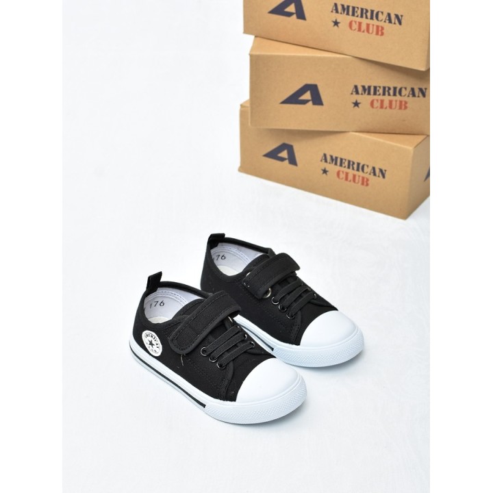 Trampki dziecięce American TEN176 Czarne