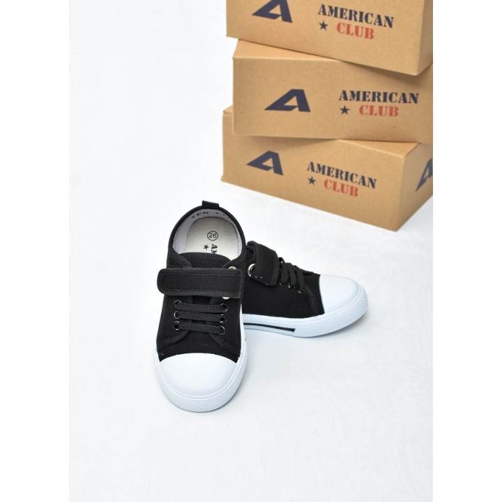 Trampki dziecięce American TEN176 Czarne