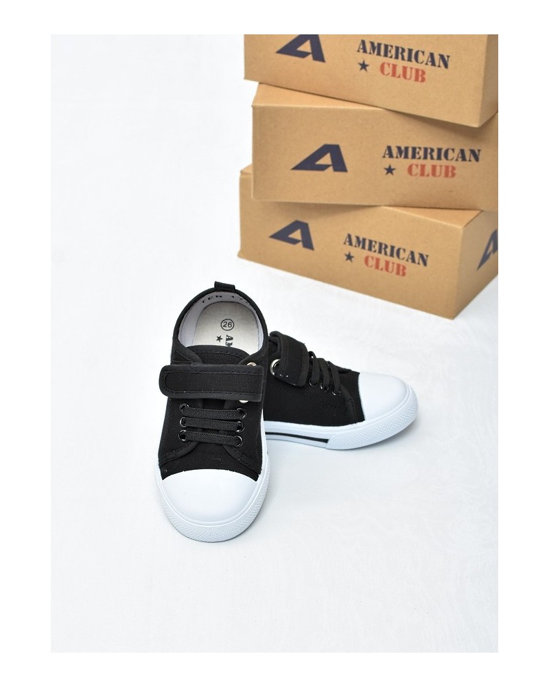 Trampki dziecięce American TEN176 Czarne