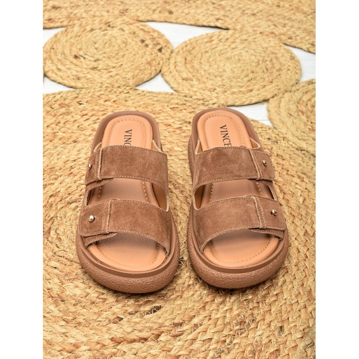 Klapki damskie Vinceza 66916 Camel
