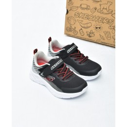 Obuwie dziecięce sportowe Skechers 403924L Czarno-Srebrne