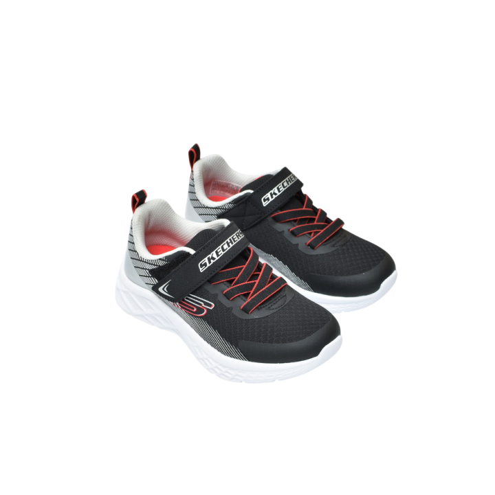 Obuwie dziecięce sportowe Skechers 403924L Czarno-Srebrne