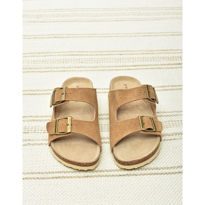 Klapki damskie Vinceza 101330 Camel