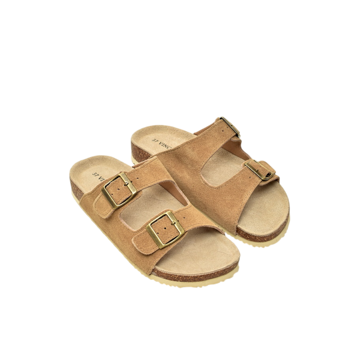 Klapki damskie Vinceza 101330 Camel