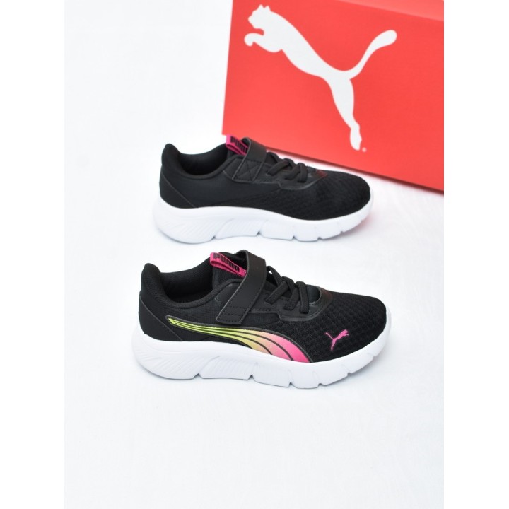 Obuwie dziecięce sportowe Puma 313848-01 Czarno-Różowo-Zielone