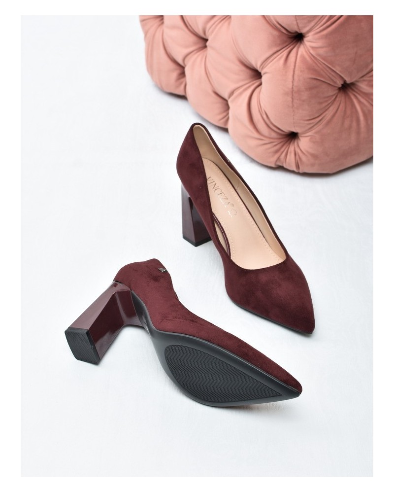 Czółenka damskie Vinceza 62221 Bordo