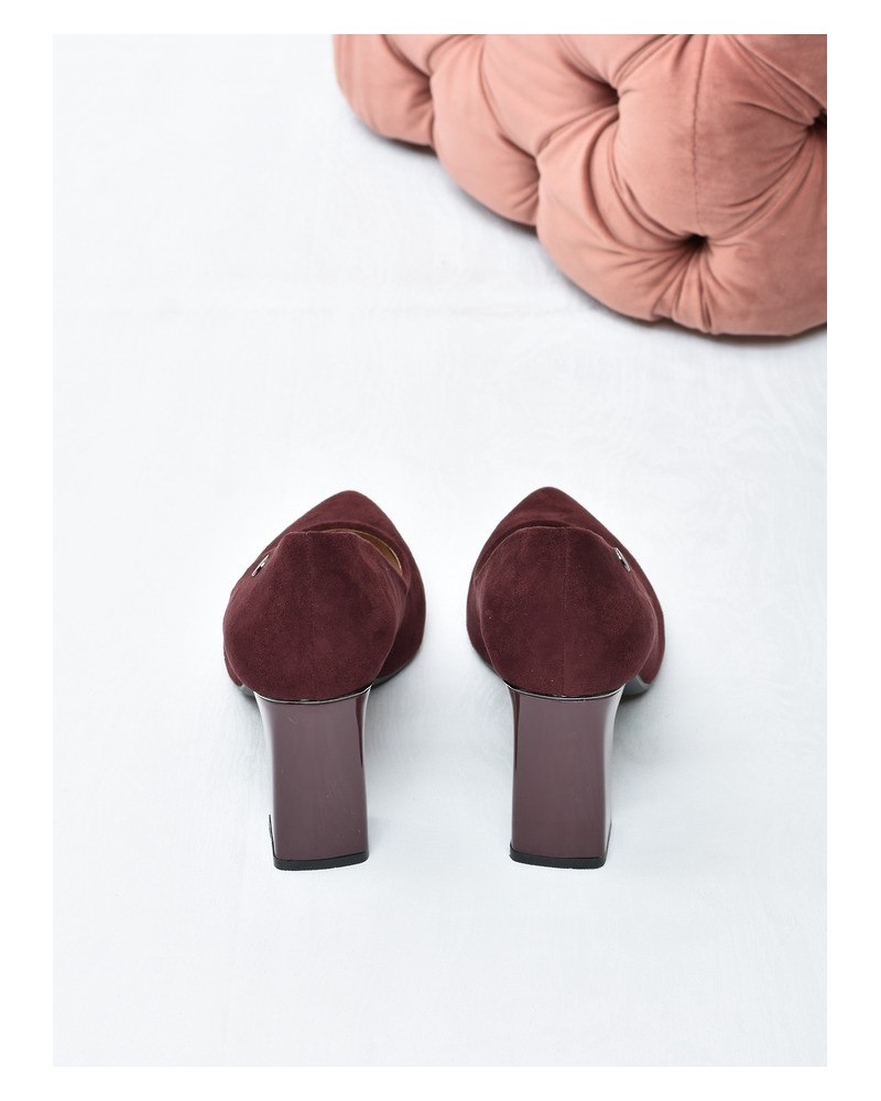 Czółenka damskie Vinceza 62221 Bordo