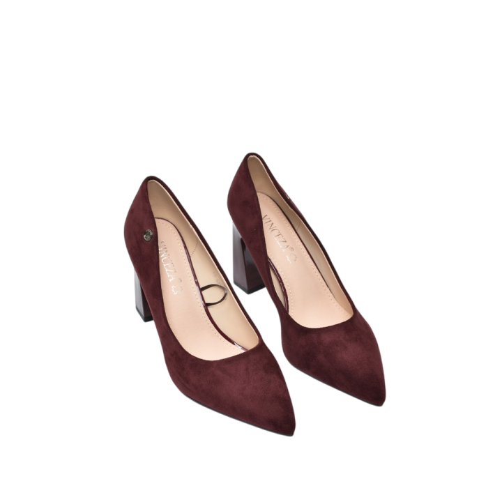 Czółenka damskie Vinceza 62221 Bordo