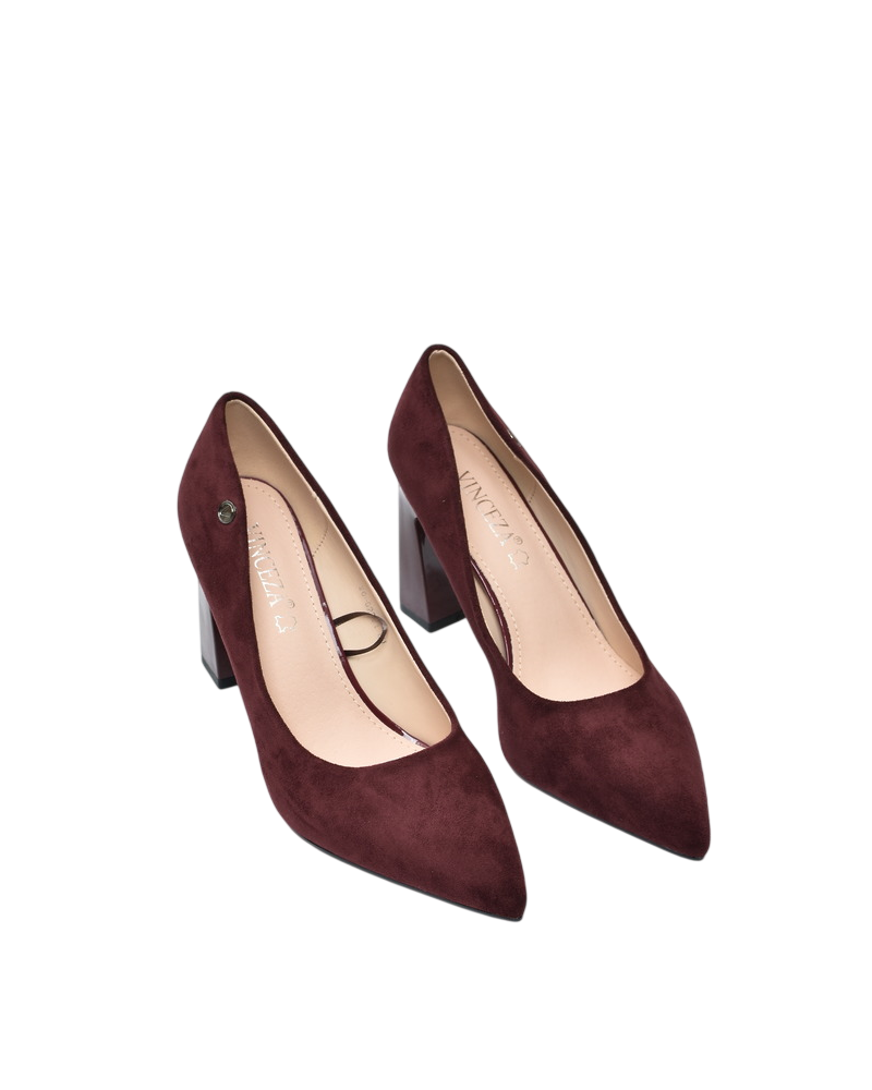 Czółenka damskie Vinceza 62221 Bordo