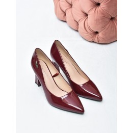 Czółenka damskie Vinceza 62328 Bordo Lakier