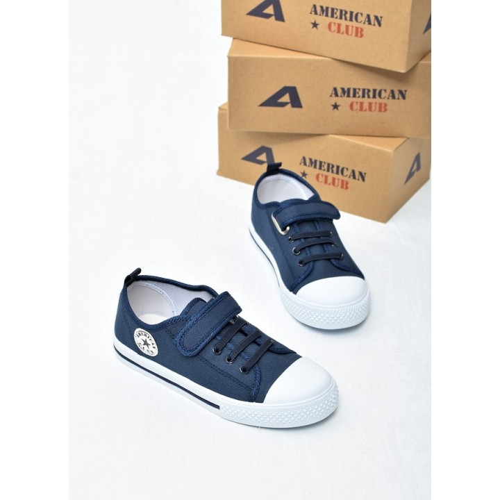 Trampki dziecięce American TEN175 Granat