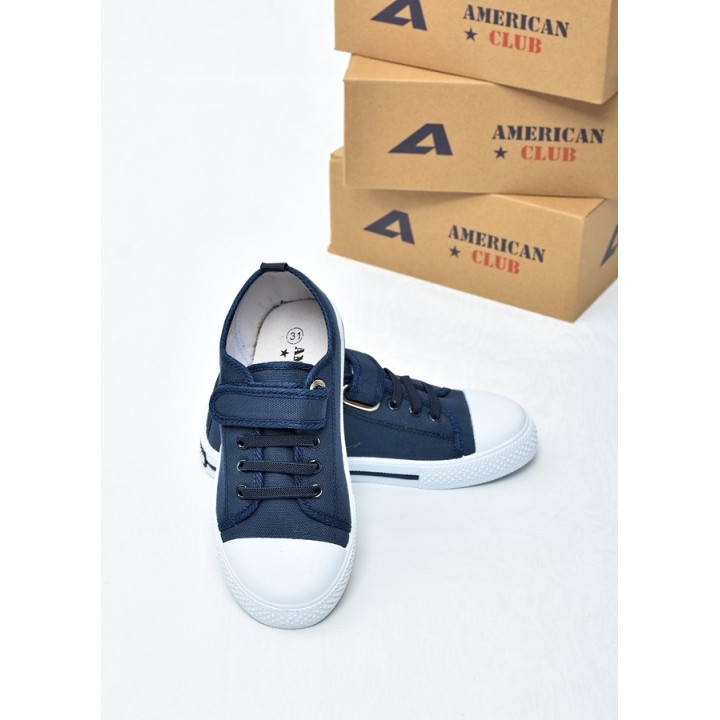 Trampki dziecięce American TEN175 Granat