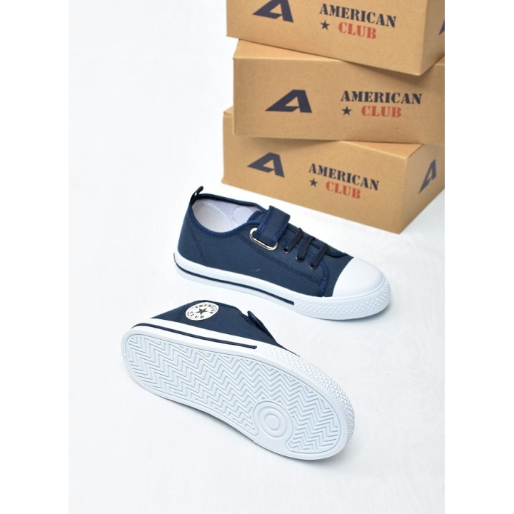 Trampki dziecięce American TEN175 Granat