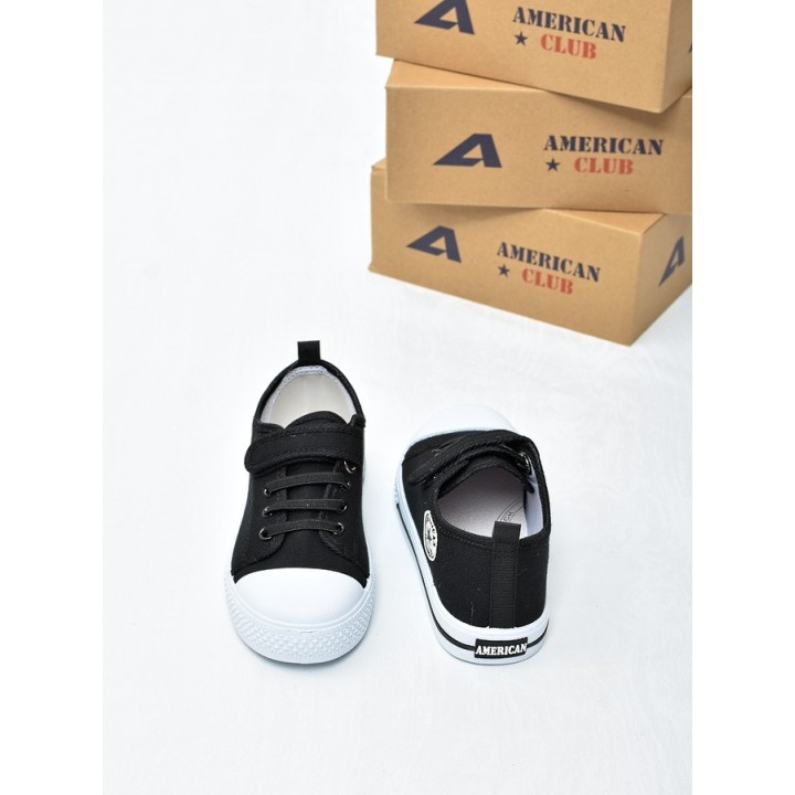 Trampki dziecięce American TEN175 Czarne