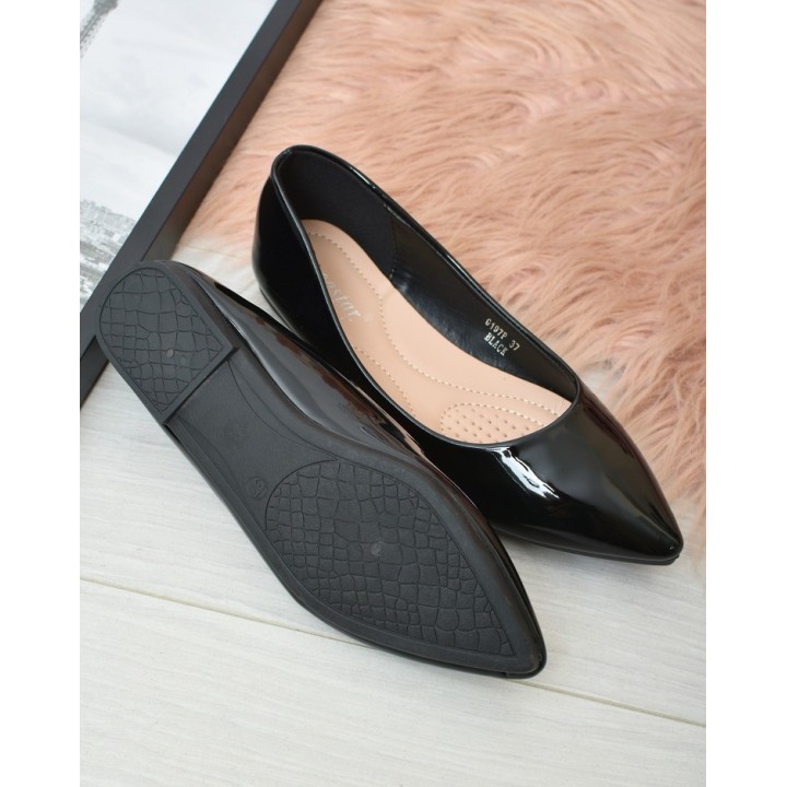 Baleriny damskie G197P Czarne