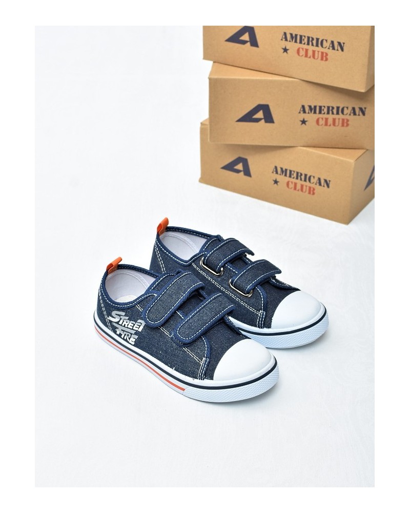 Trampki dziecięce American TEN155 Granat