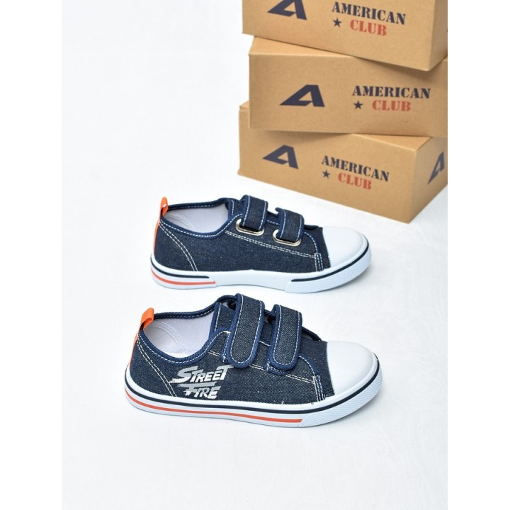 Trampki dziecięce American TEN155 Granat