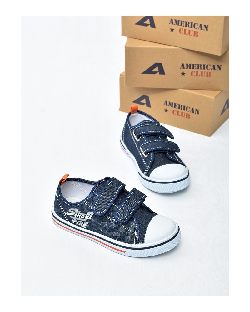 Trampki dziecięce American TEN155 Granat