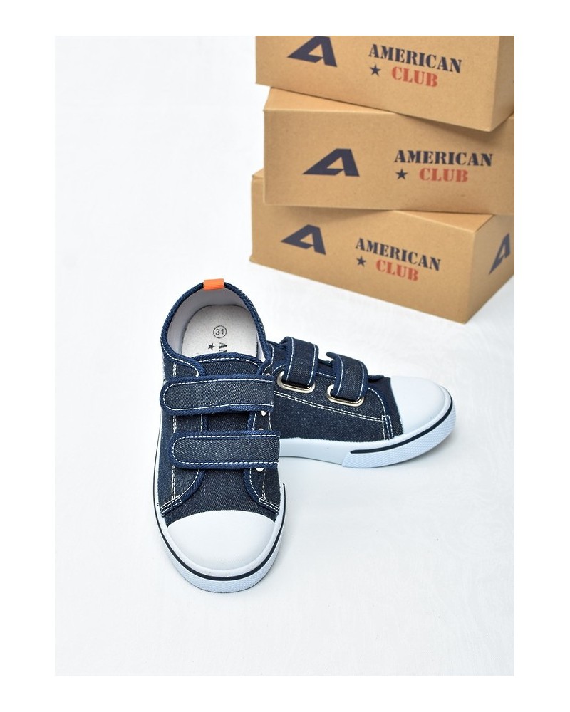 Trampki dziecięce American TEN155 Granat