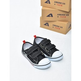 Trampki dziecięce American TEN155 Czarne