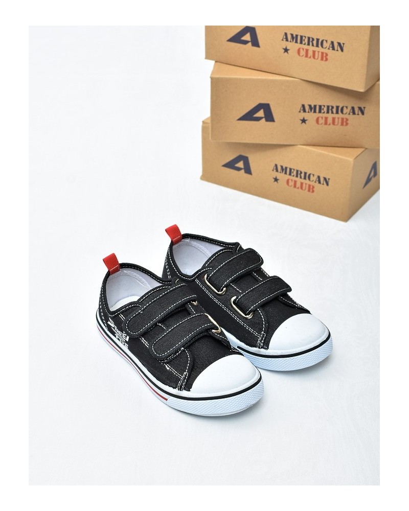 Trampki dziecięce American TEN155 Czarne