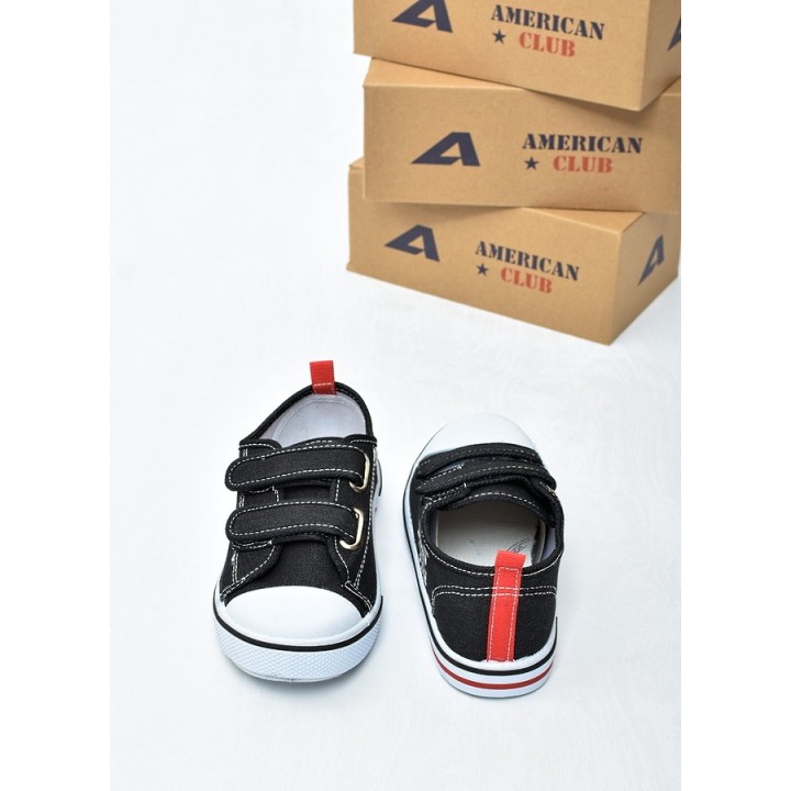 Trampki dziecięce American TEN155 Czarne
